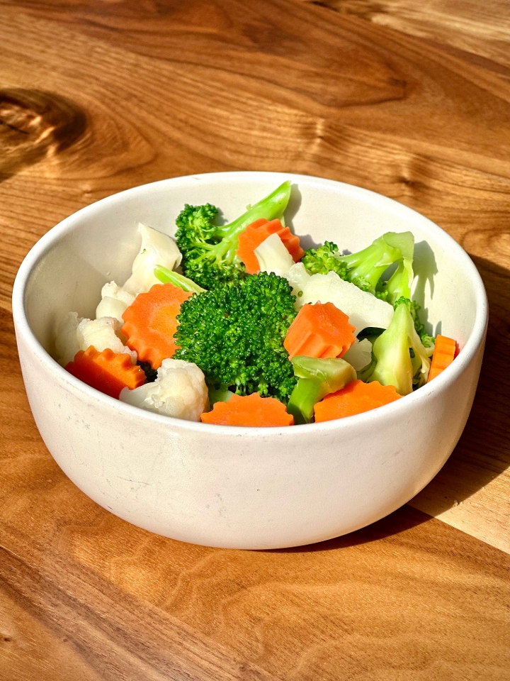 Steamed Mixed Veggies.