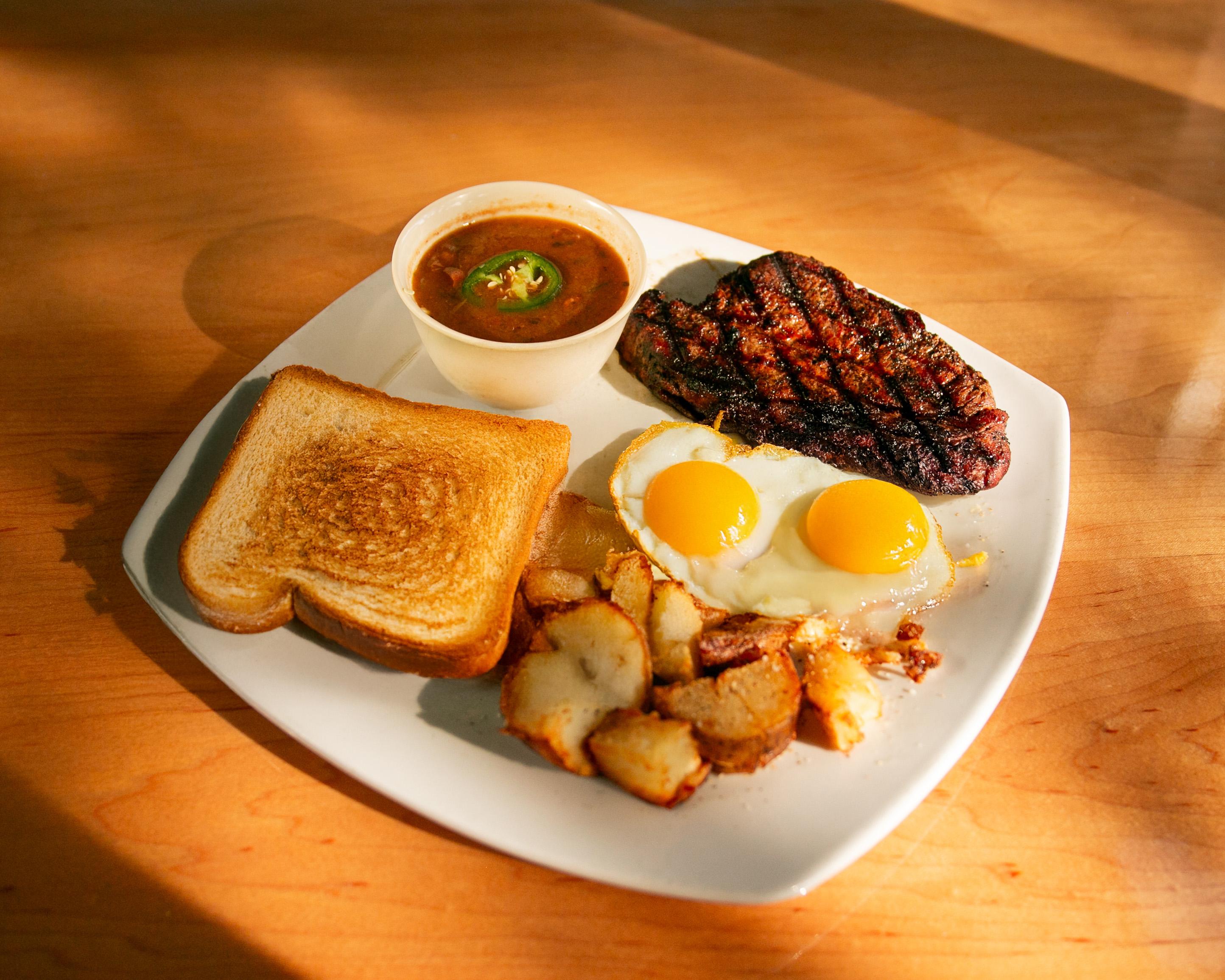 Steak & Eggs.