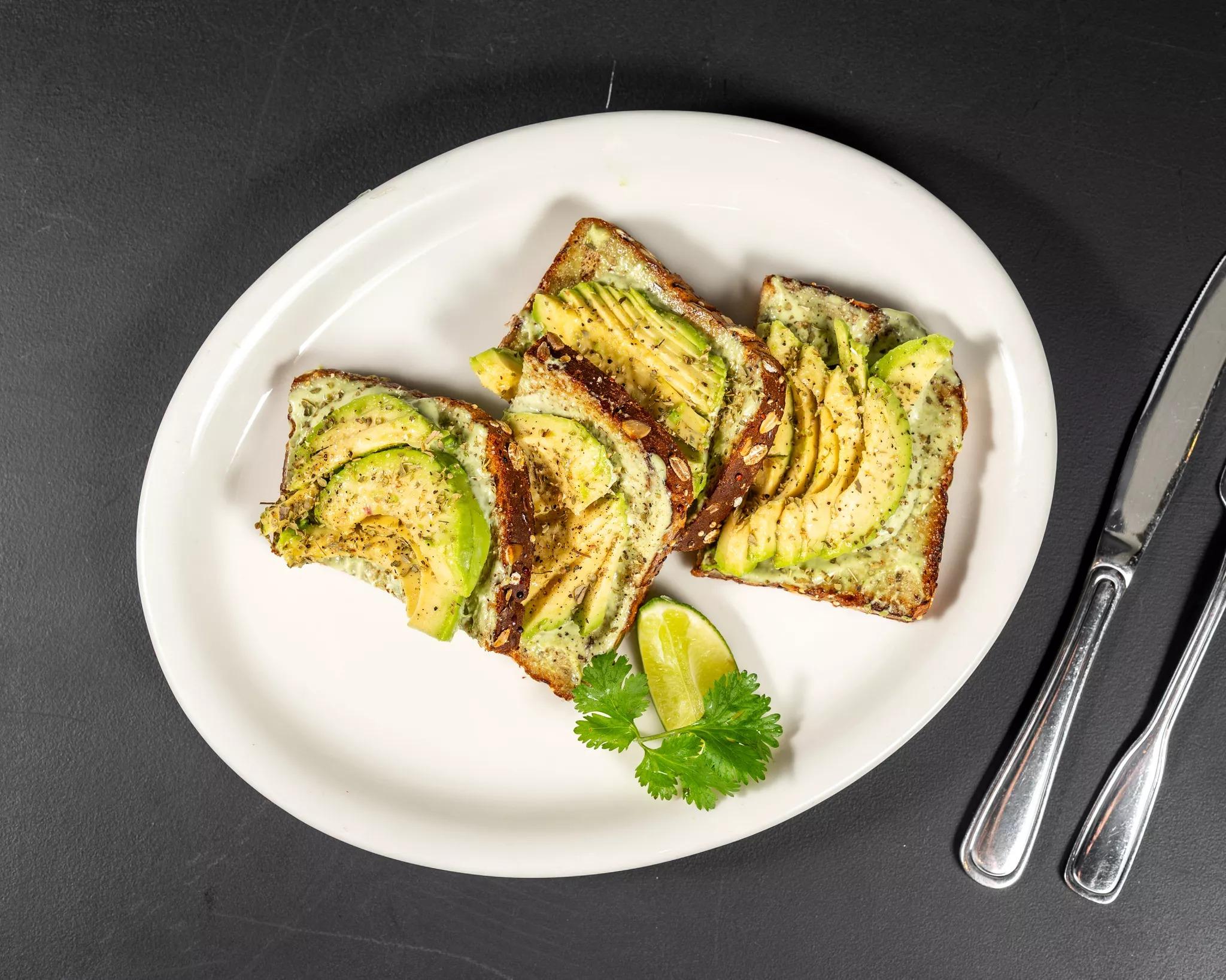 Avocado Herb Toast.