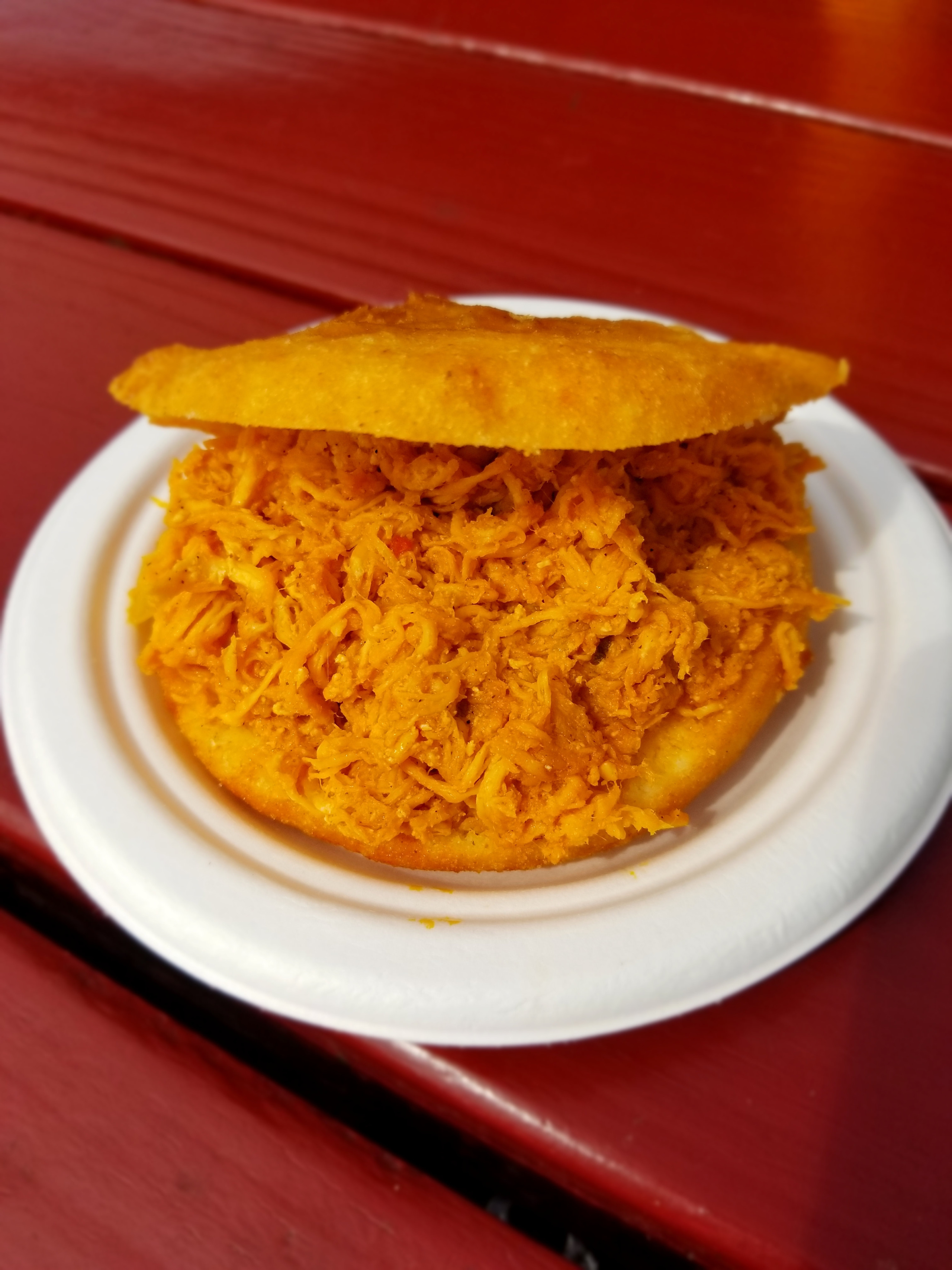 Chicken Arepa.