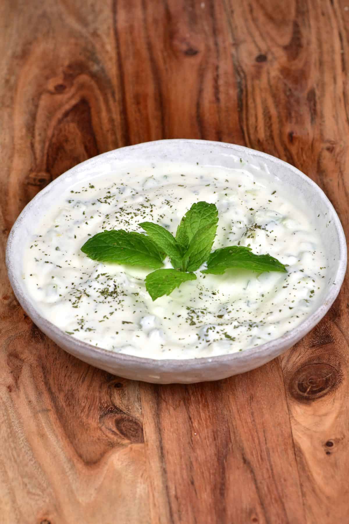 Yogurt & Cucumber Salad.