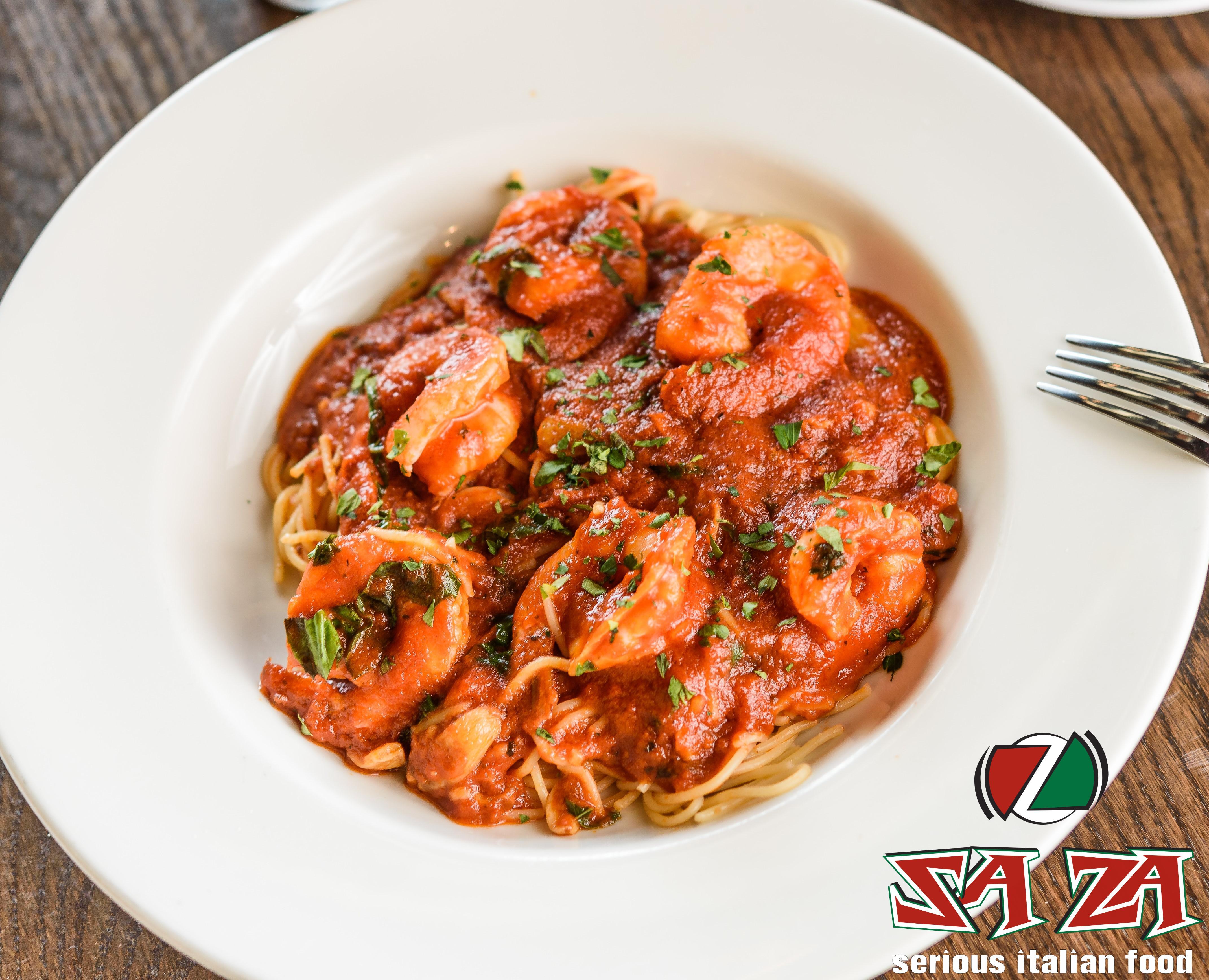Shrimp Marinara.