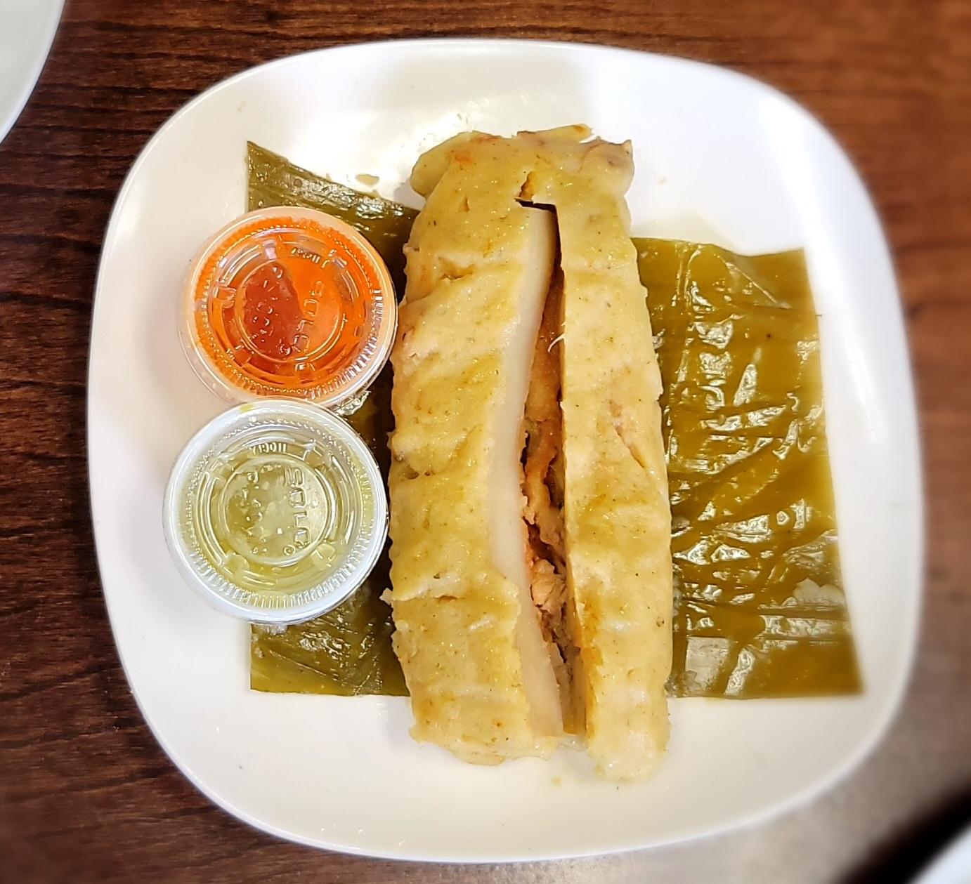 Tamales de pollo.
