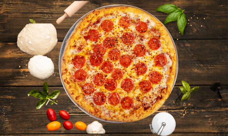 Large Hot Honey Pepperoni Pizza.