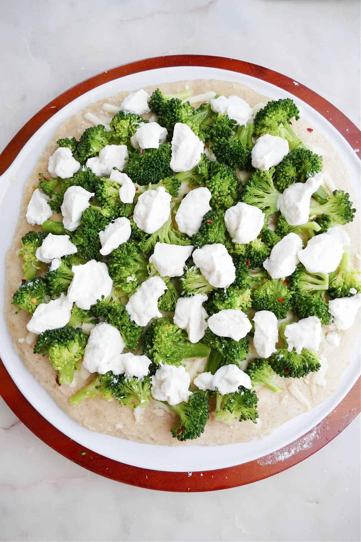 White Broccoli Pizza 10''.