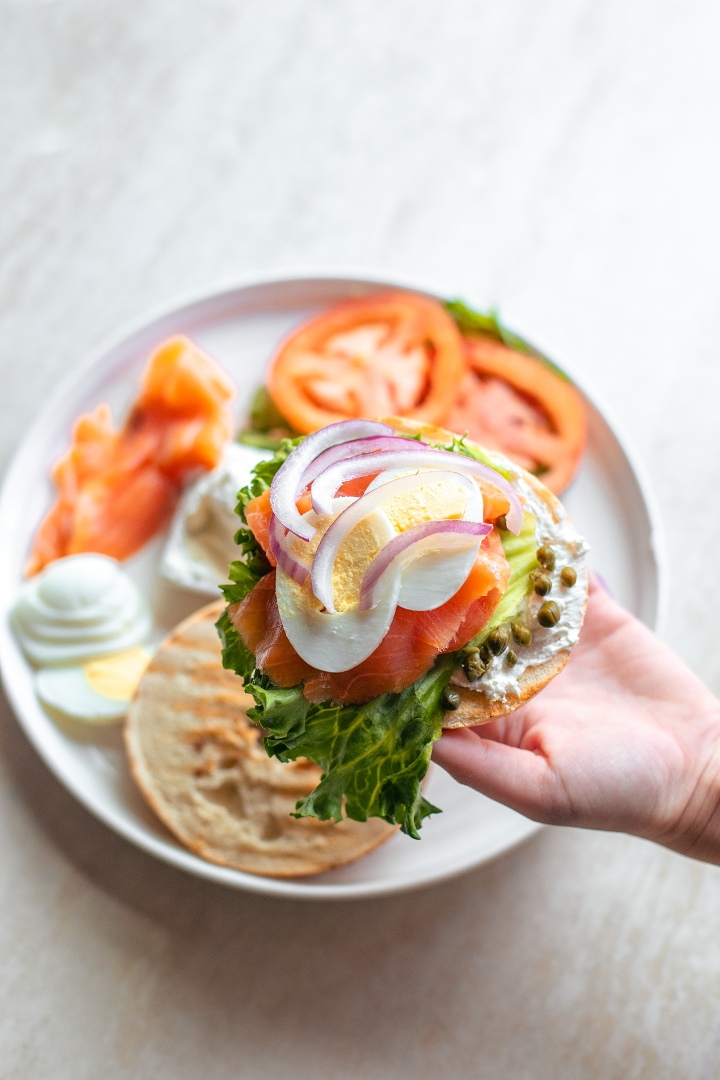 Smoked Salmon Plate.