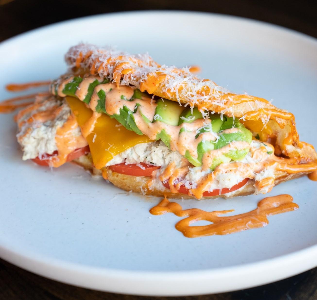 Tuna Melt Croffle.