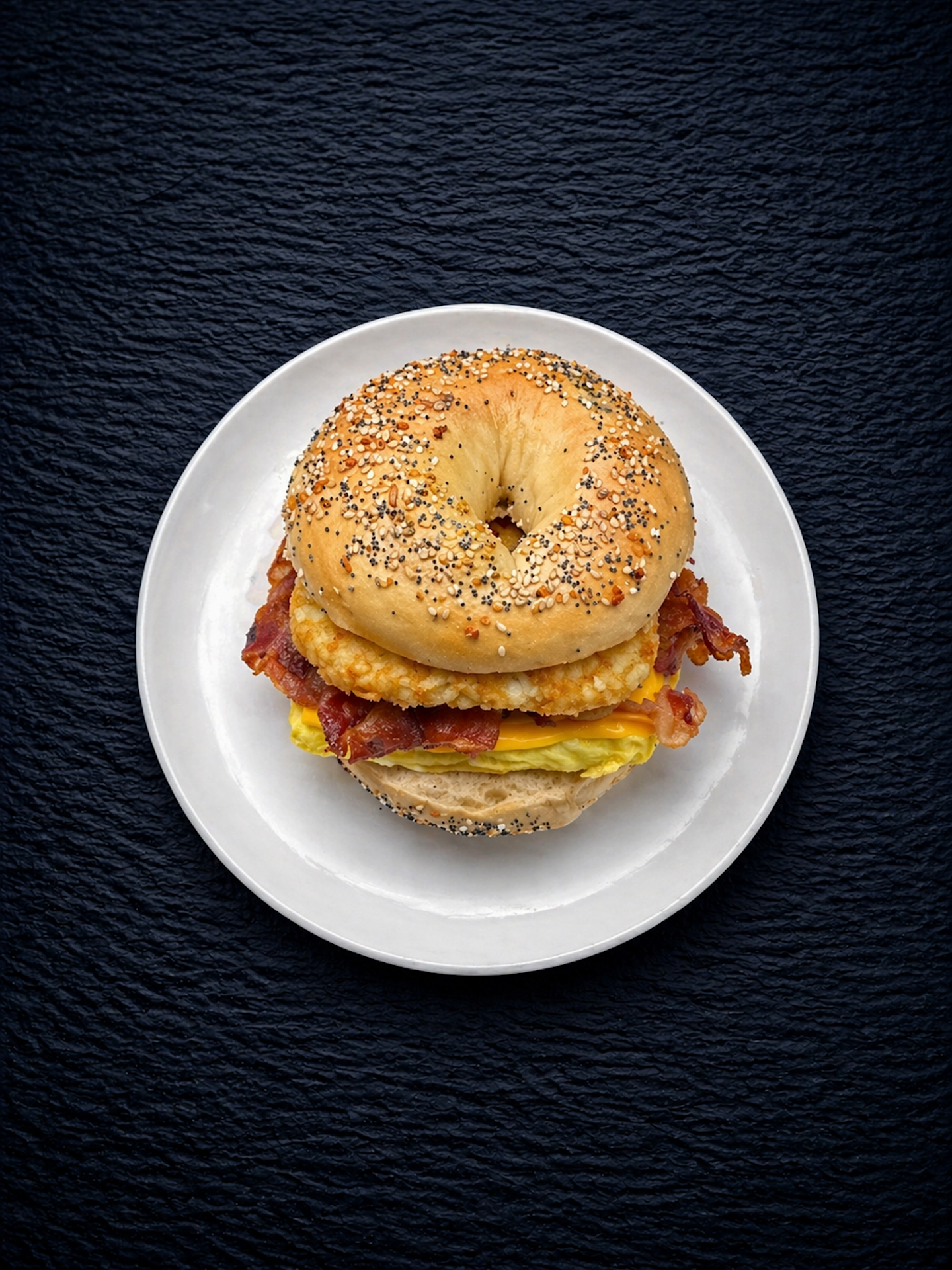 E8 Hash-Brown Omelet Sandwich.
