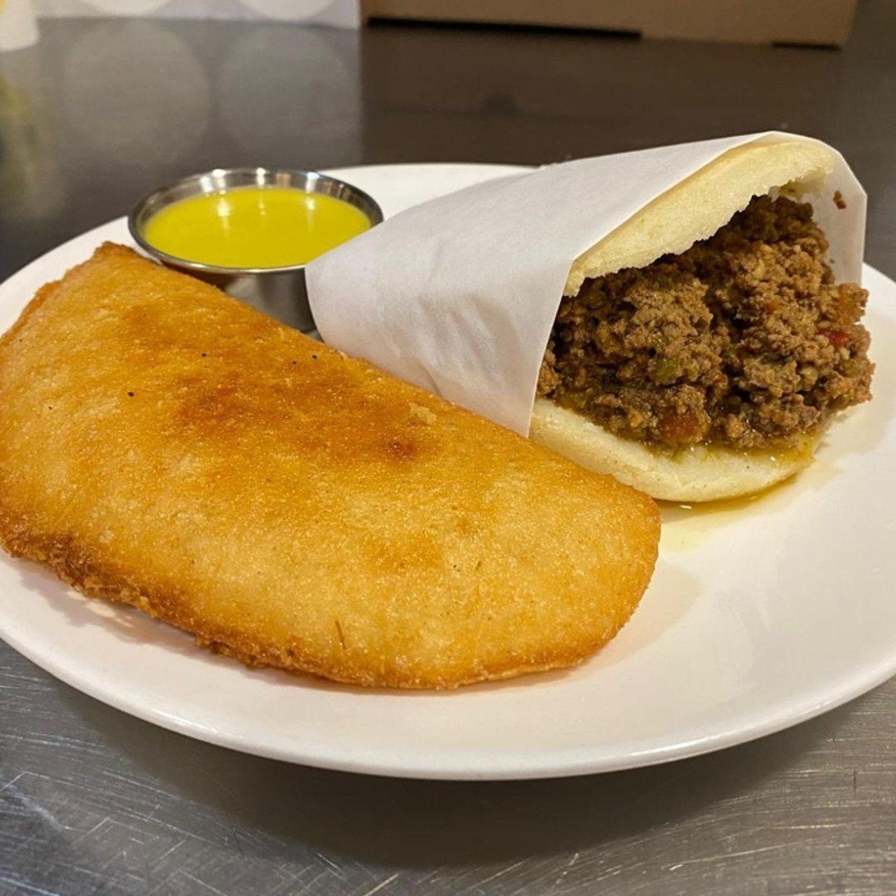 Arepa & Empanada Lunch.