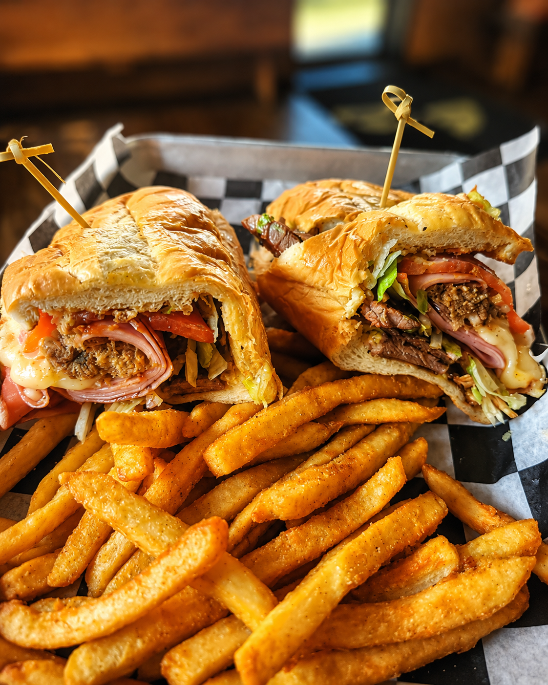Puerto Rican Tripleta Sandwich.