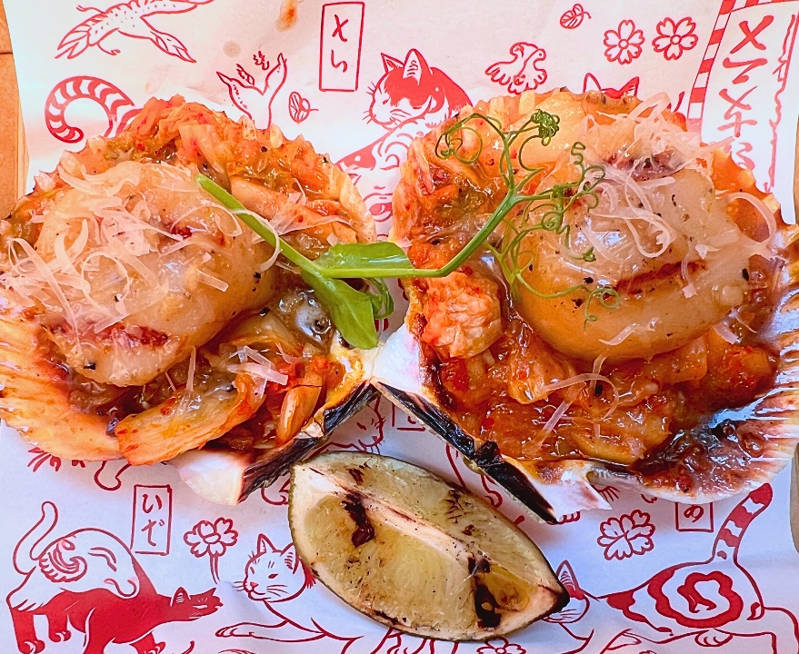 Scallop Robata-Grilled.