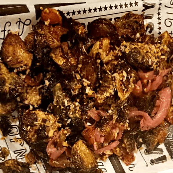 Fried Brussels Sprouts.