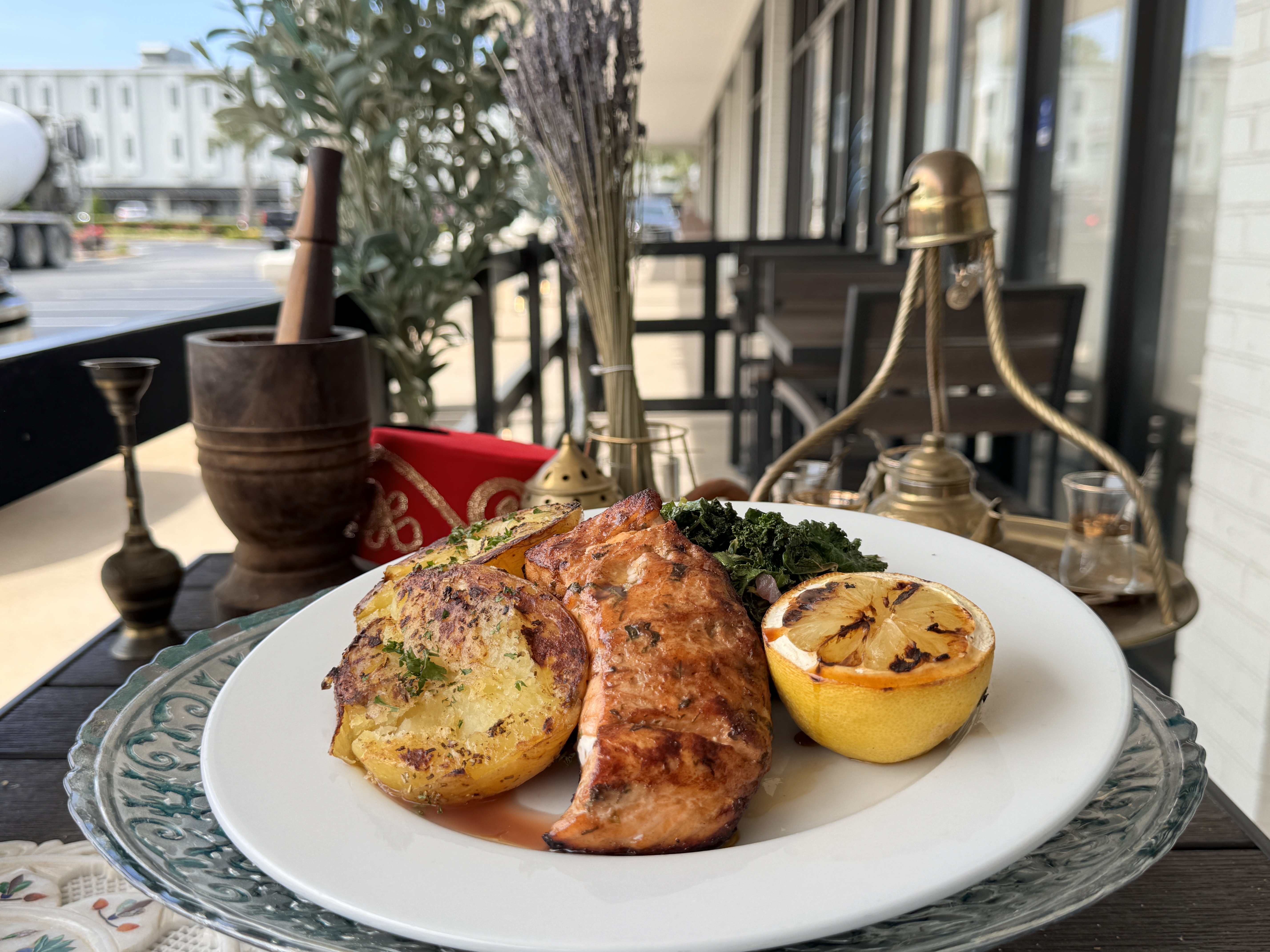 Dinner - Pomegranate Salmon.