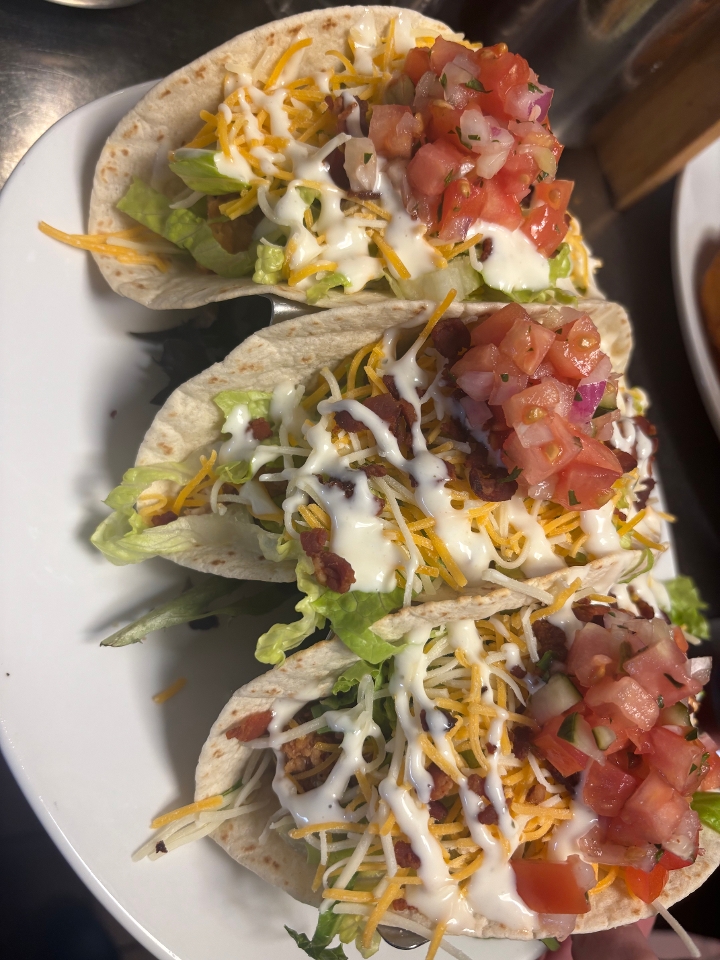 Chicken Bacon Ranch Tacos.