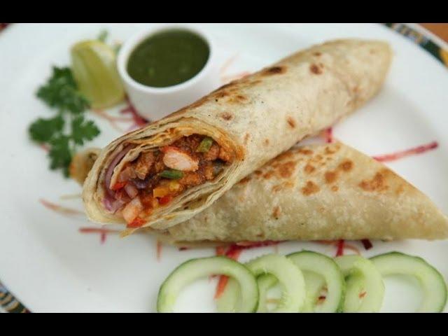 Chicken tikka Kati Roll.