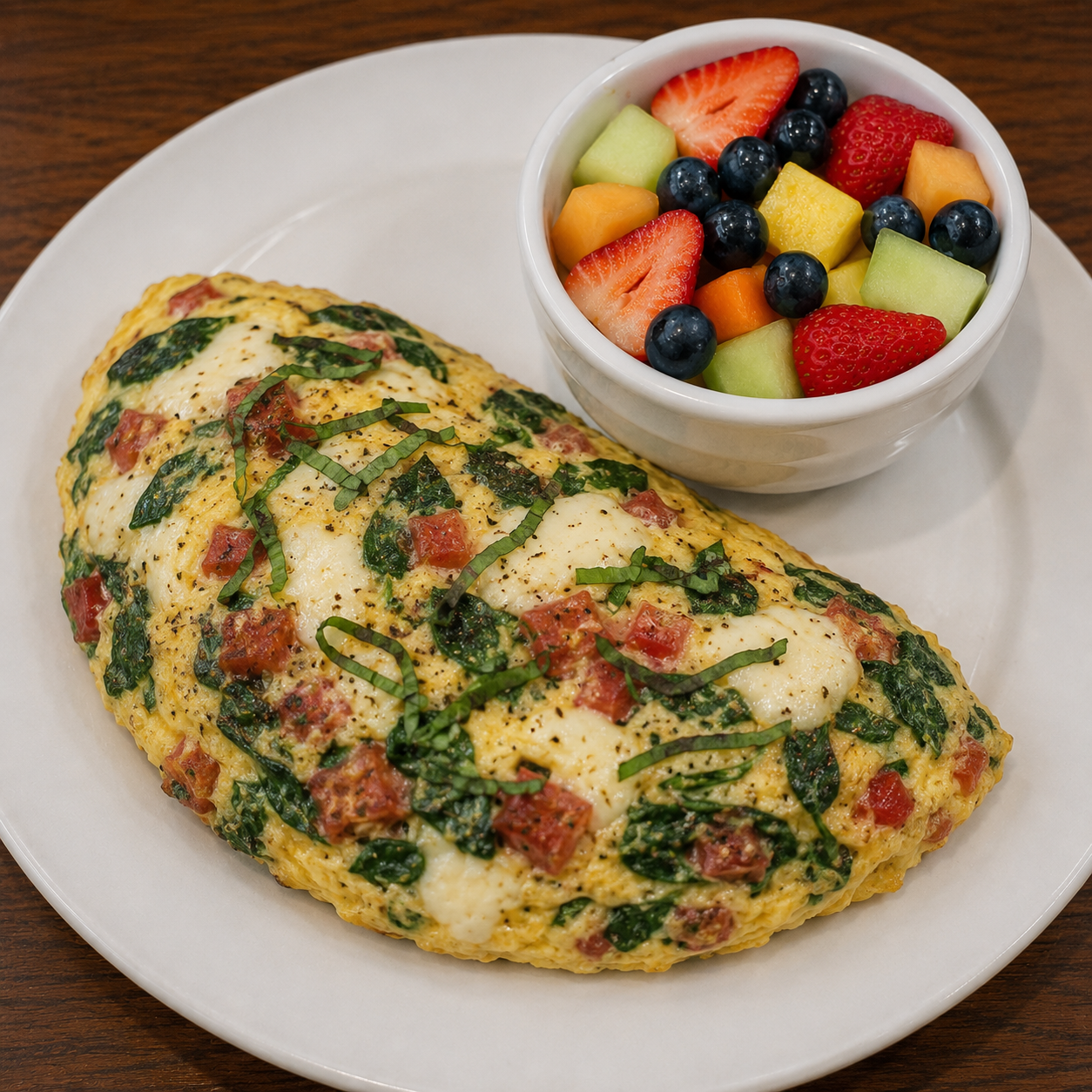 Caprese Omelette.