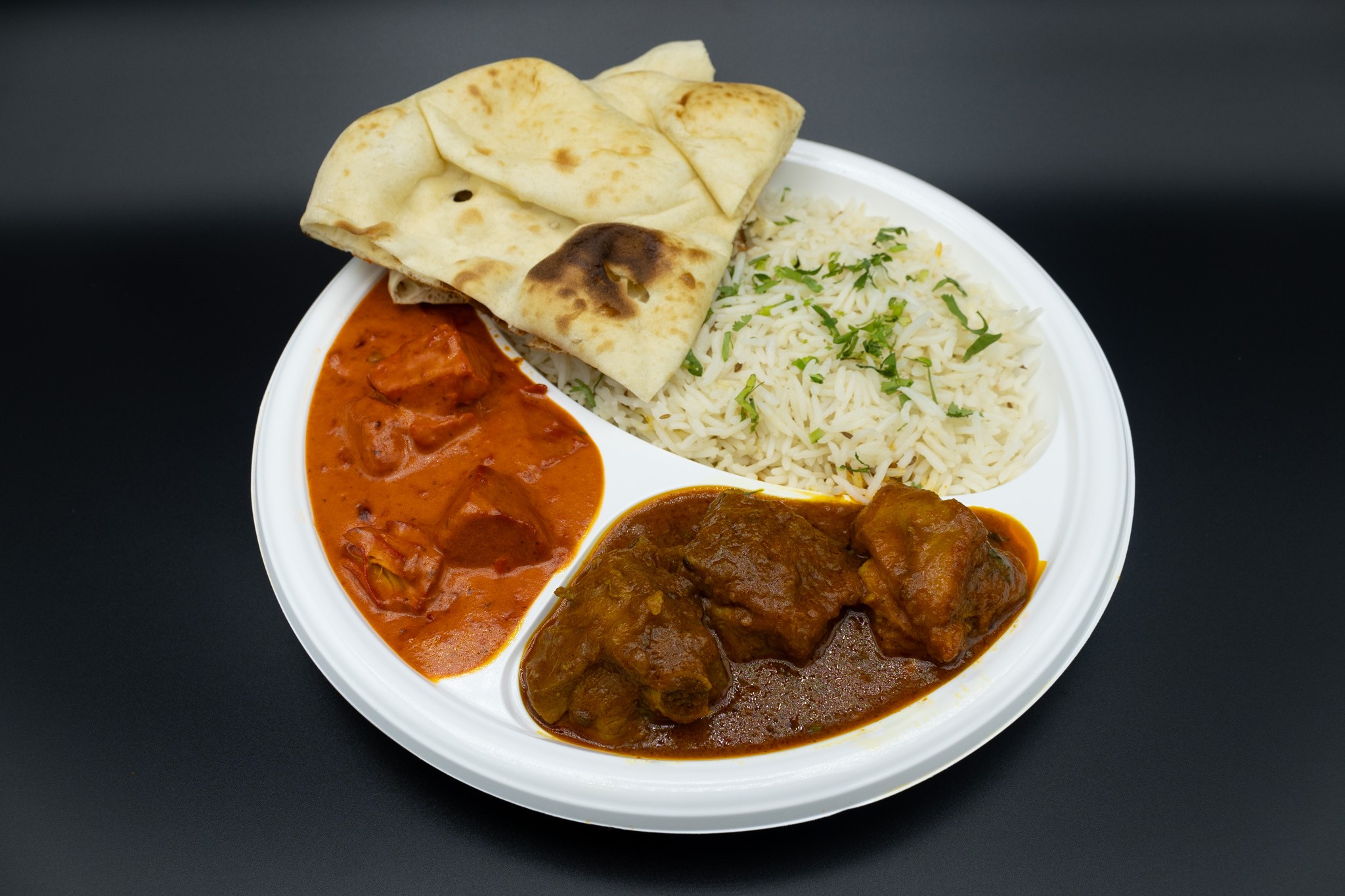 Non Veg Platter 2 Chicken Curries.