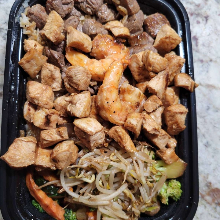 Chicken & Steak Hibachi.