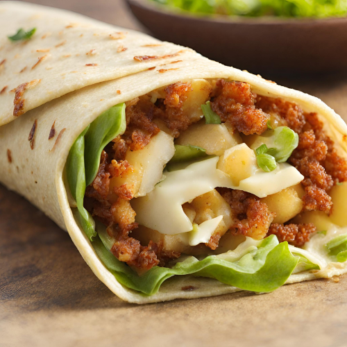 Crunchy Delight Wrap (Veg).