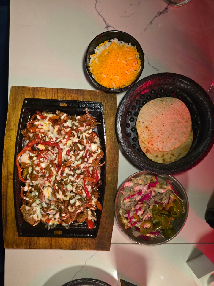 Sizzling Fajitas.