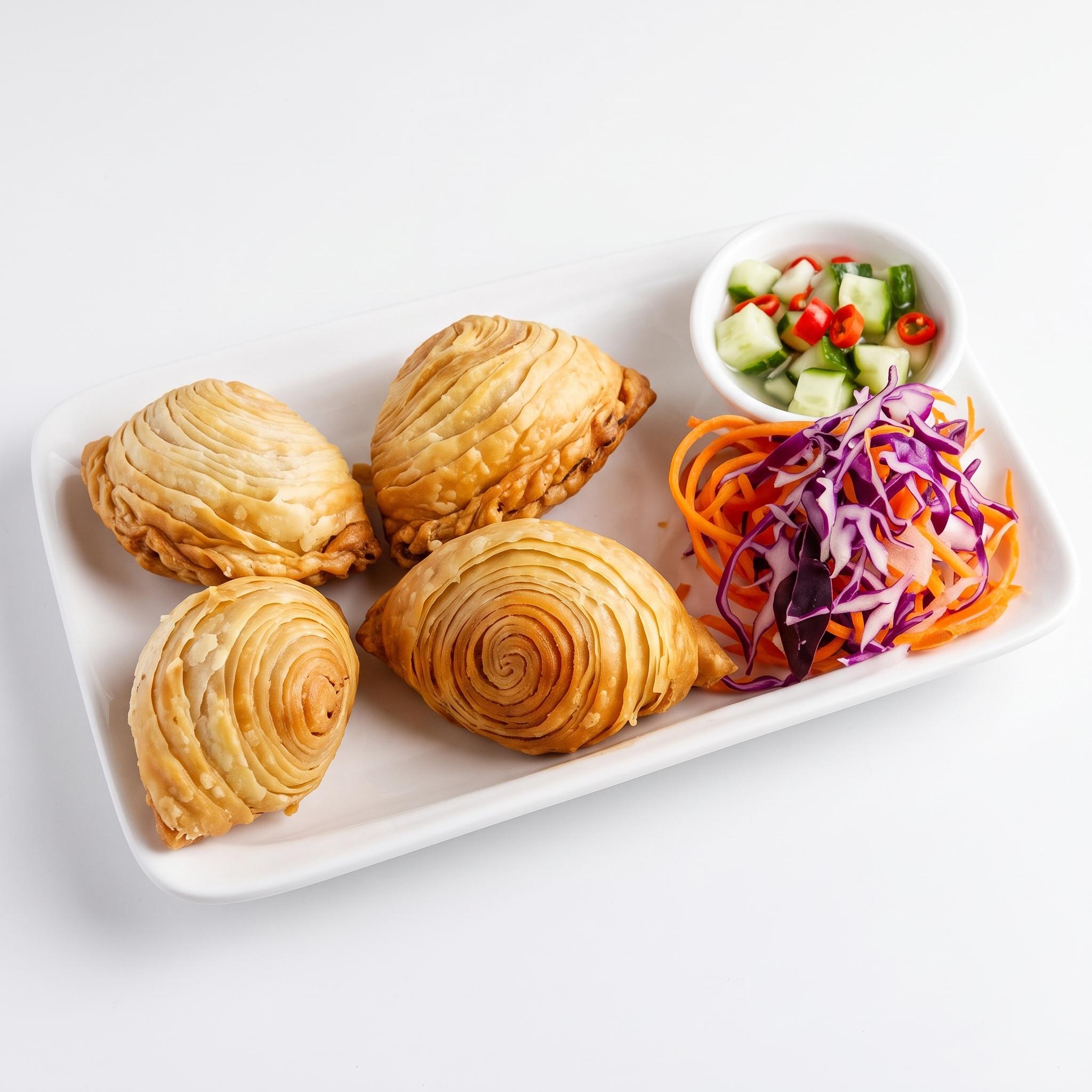 Curry puffs.