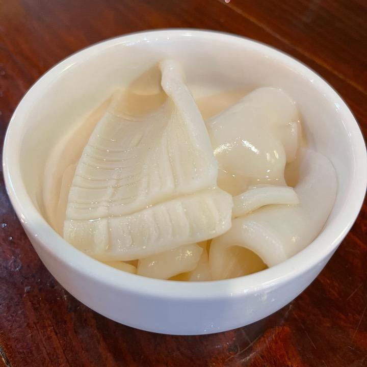 SIDE Steamed Squid.