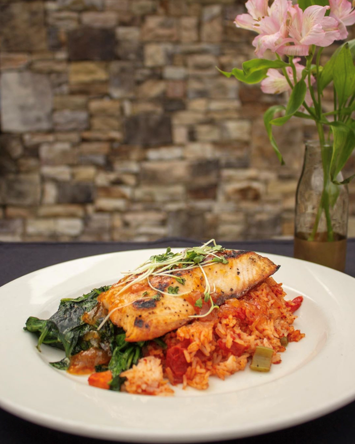 Apricot-Glazed Salmon.