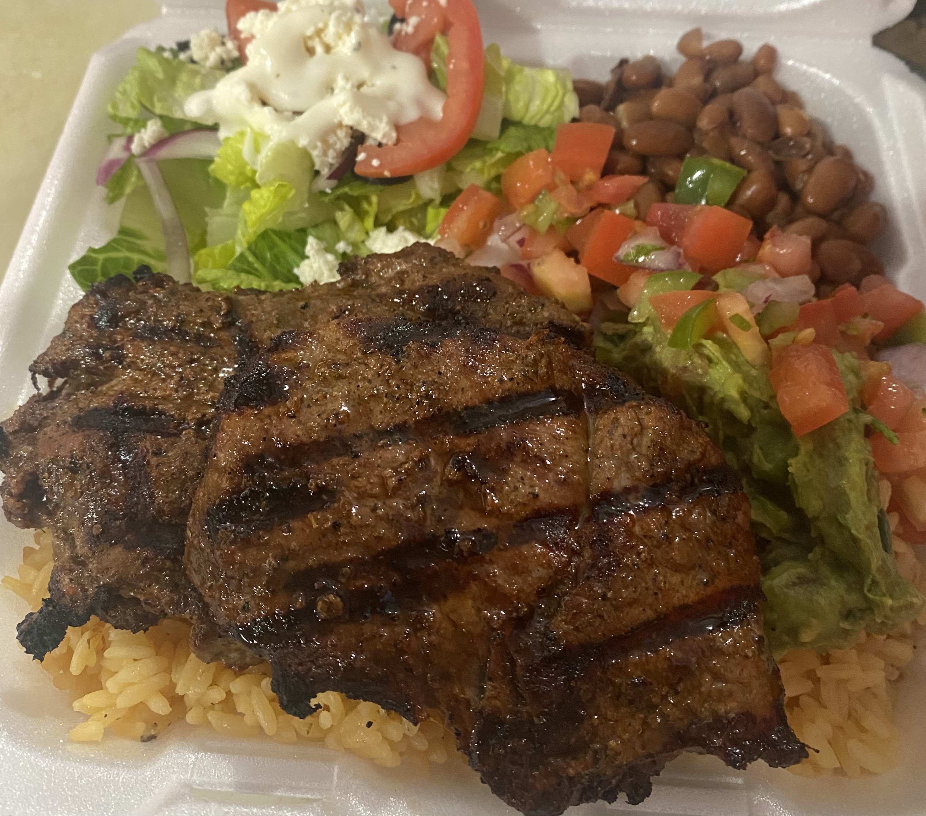 Carne Asada Plate.
