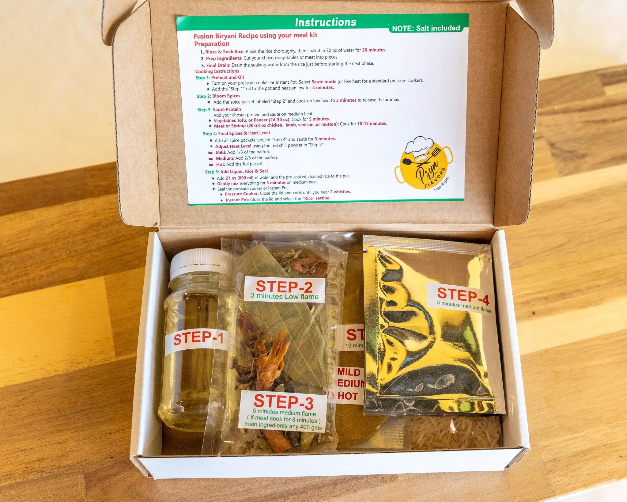 5 Pack Fusion Biryani Kit.