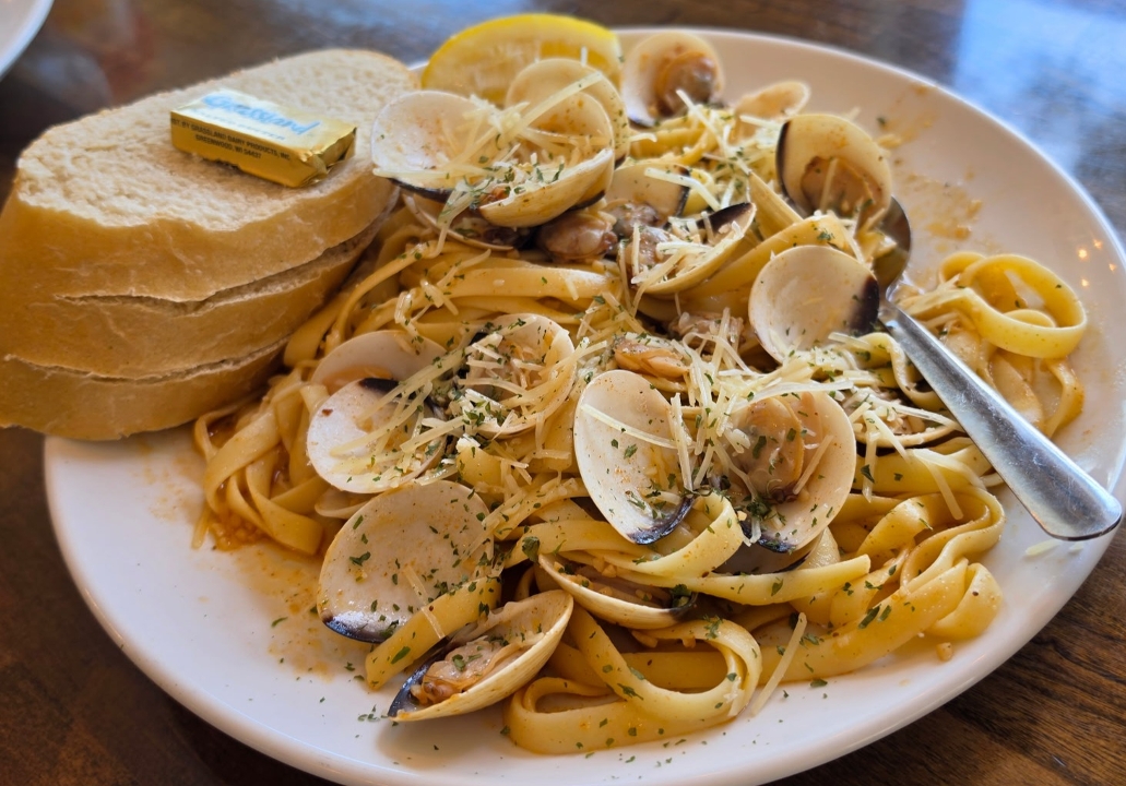 Clams Fettuccine.