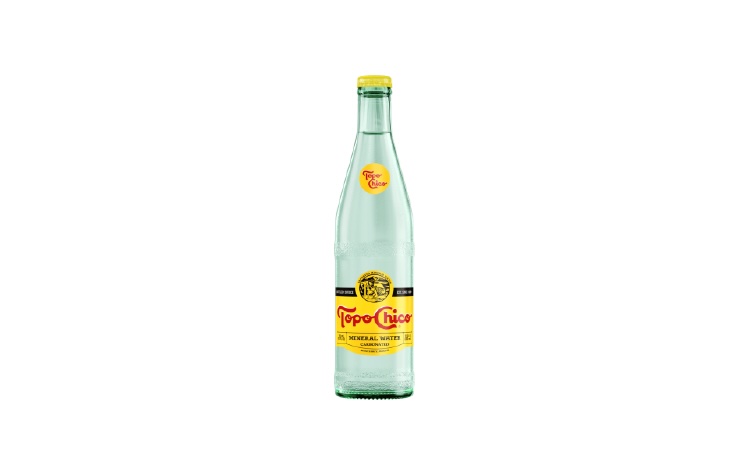 Topo Chico Mineral Water.