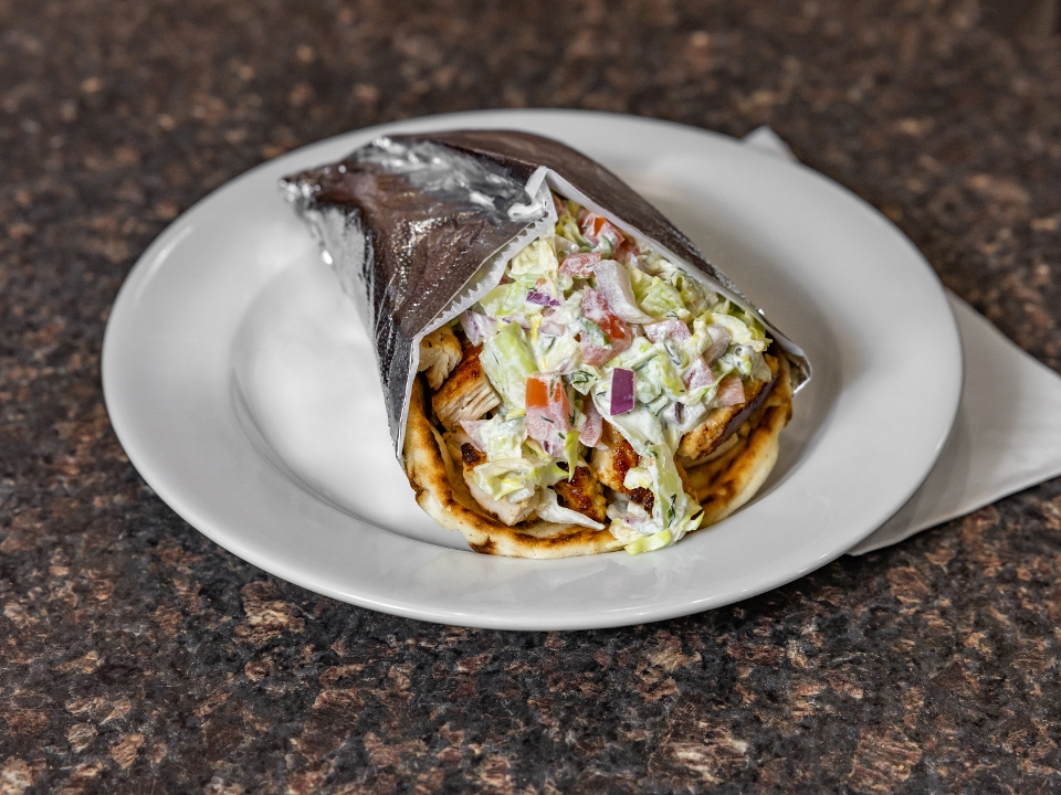Chicken Souvlaki Sandwich.