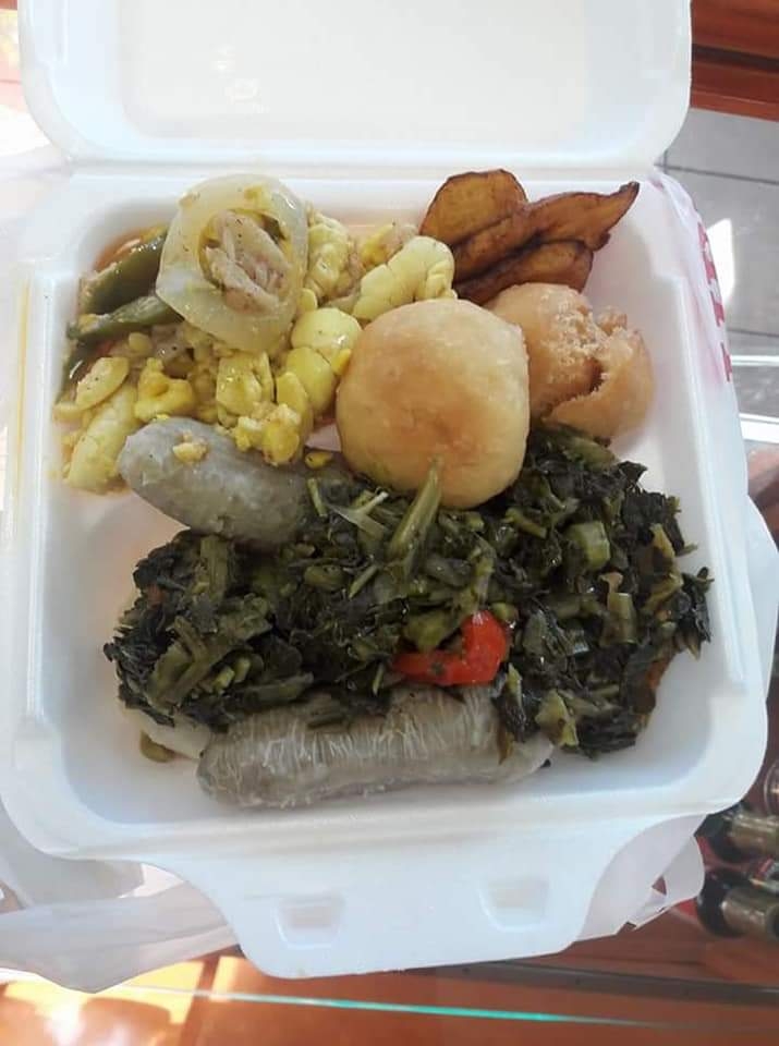 Callaloo/ Collardgreens Only Breakfast.