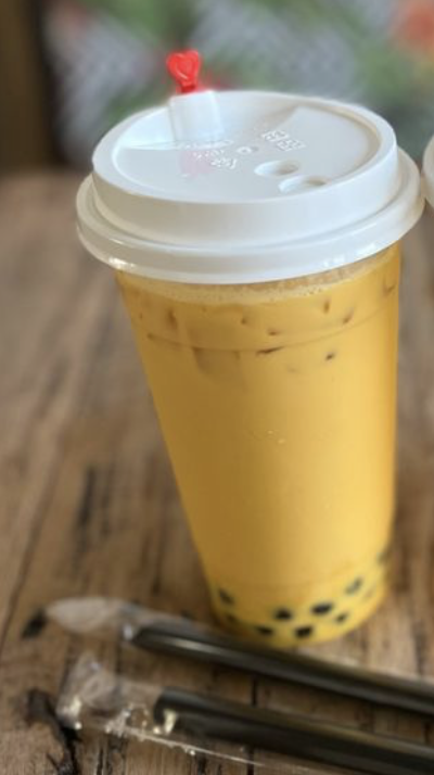 Mango Milk Tea.