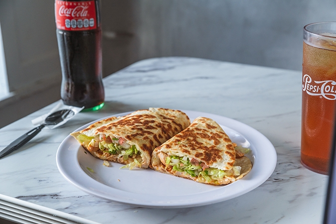 Vegetarian Quesadilla.