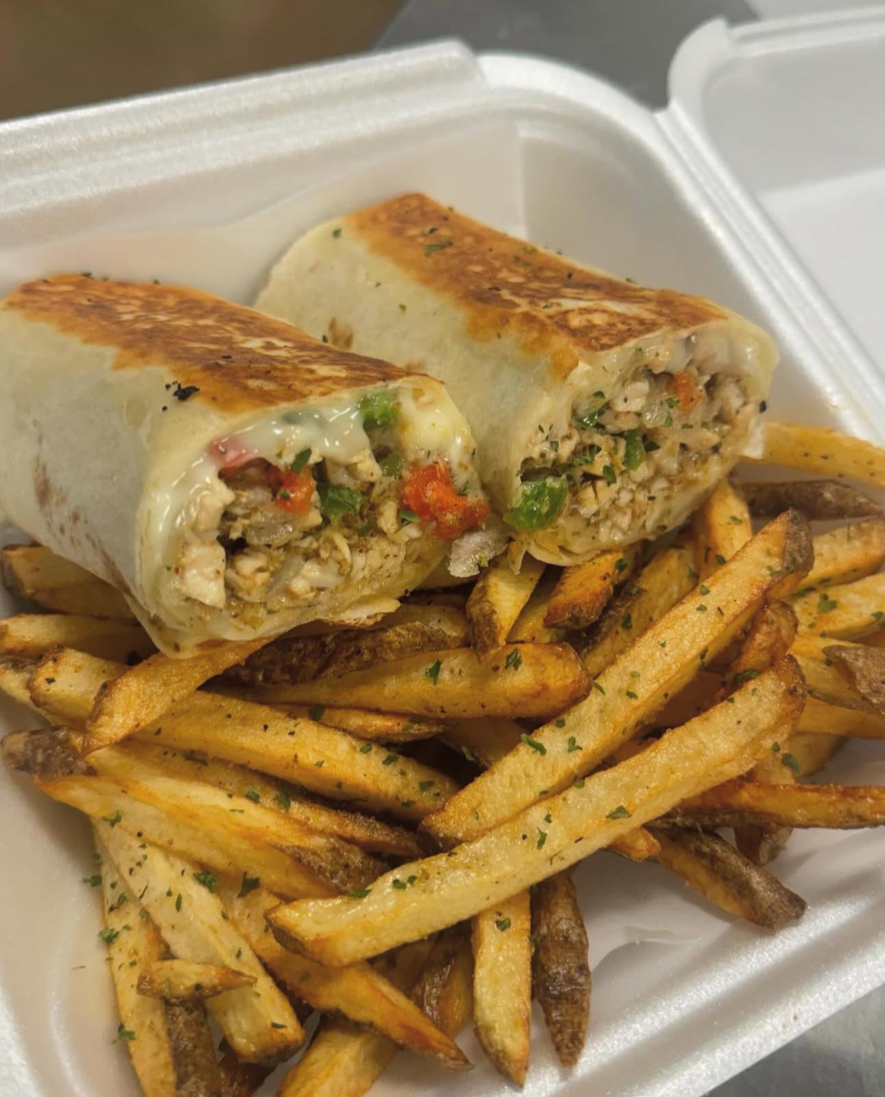 Chicken Philly Wrap.