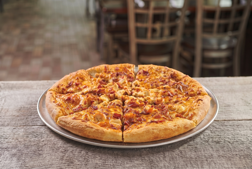Large 13" Hawaiian Pizza.