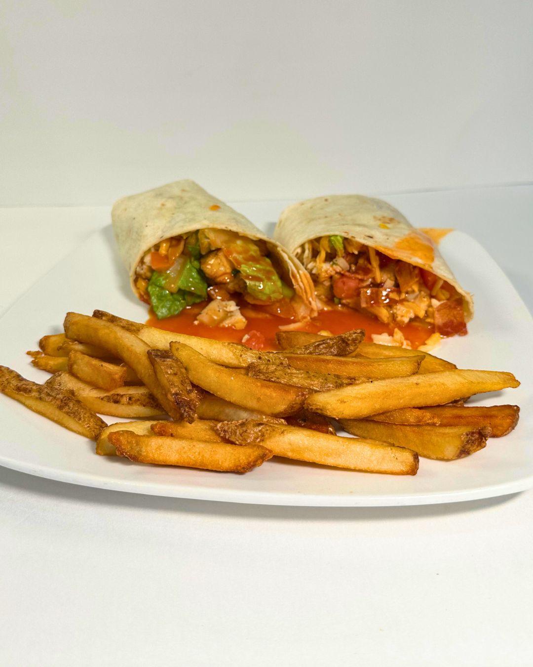 BUFFALO CHICKEN WRAP.