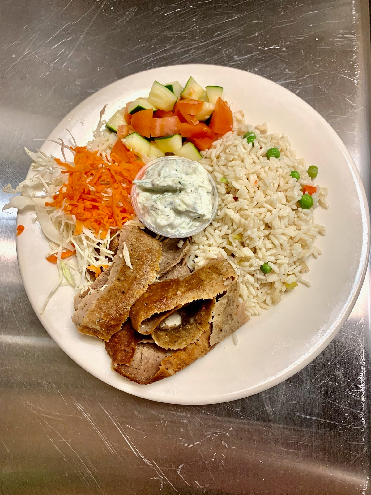 Gyro Rice Bowl.