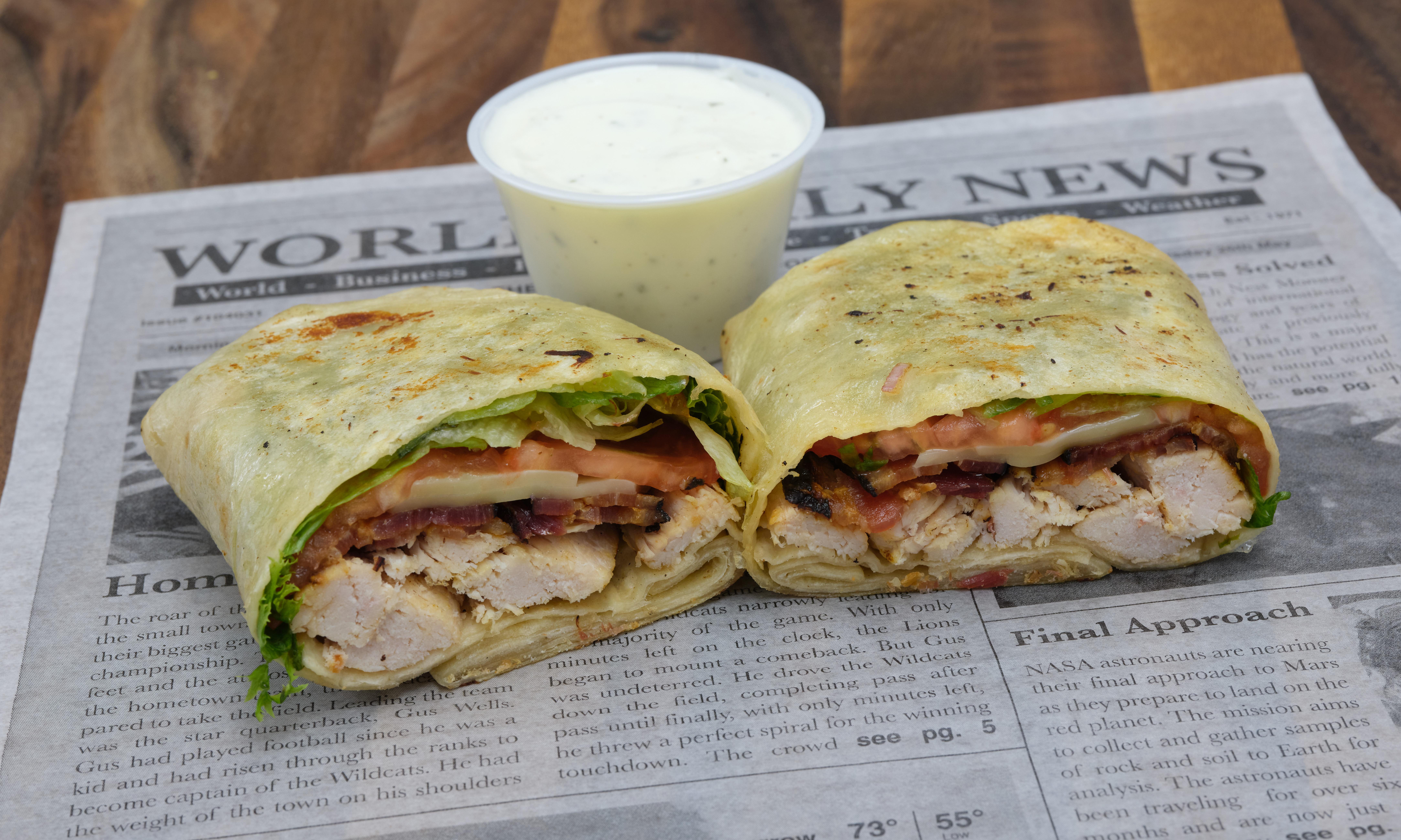 Chicken Bacon Ranch Wrap.