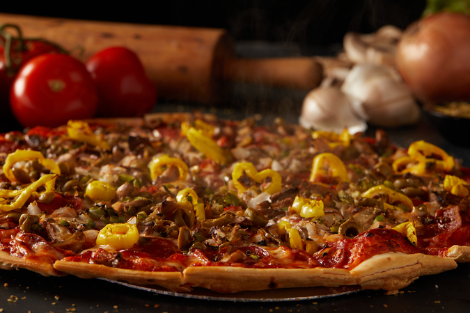 11" All The Way Pizza.