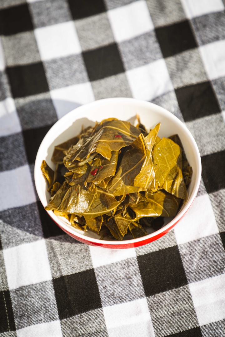 Collard Greens (V, GF).