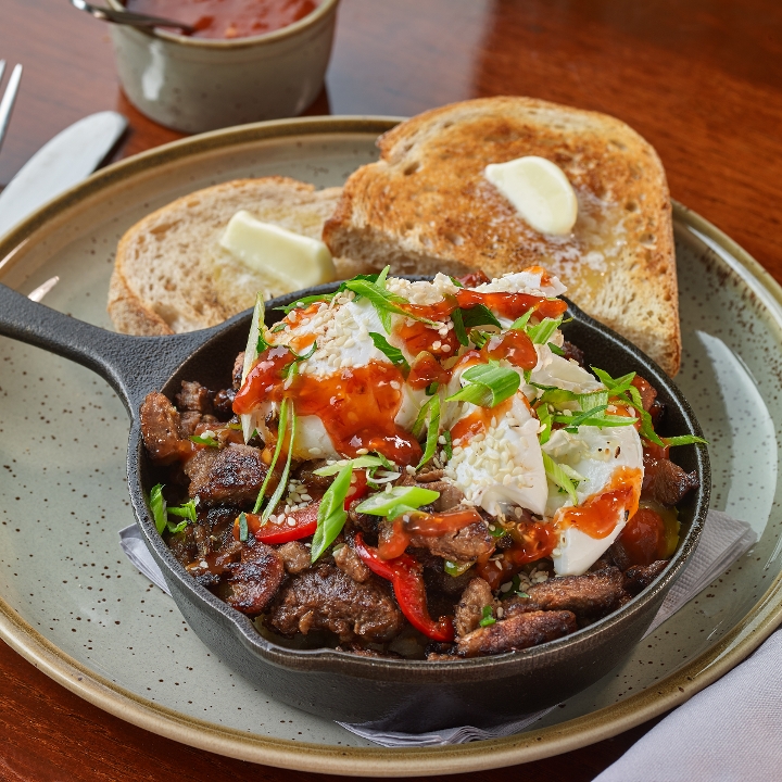 BR Bulgogi Beef Breakfast Skillet.