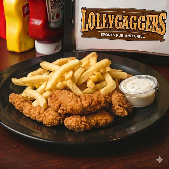 Chicken Tenders with Fries.