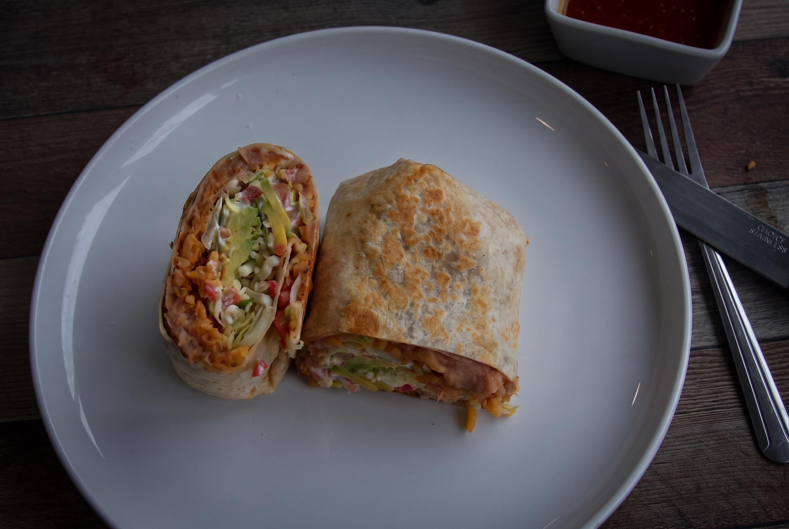Vegetarian Burrito.