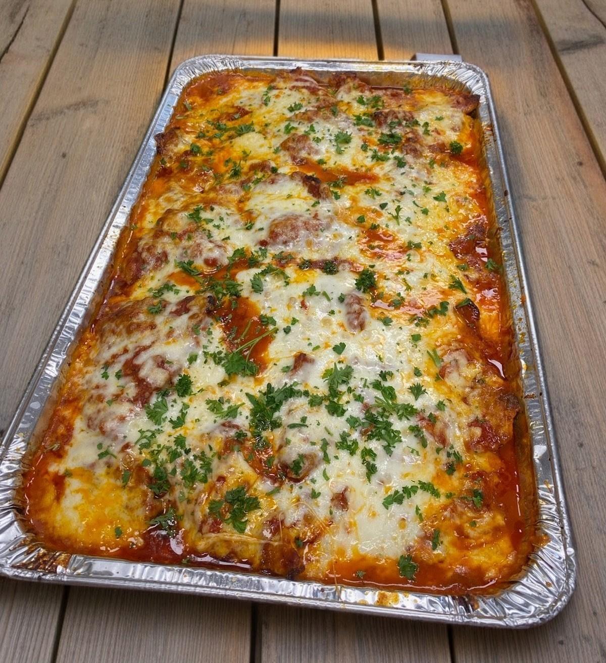 Chicken Parmigiana.