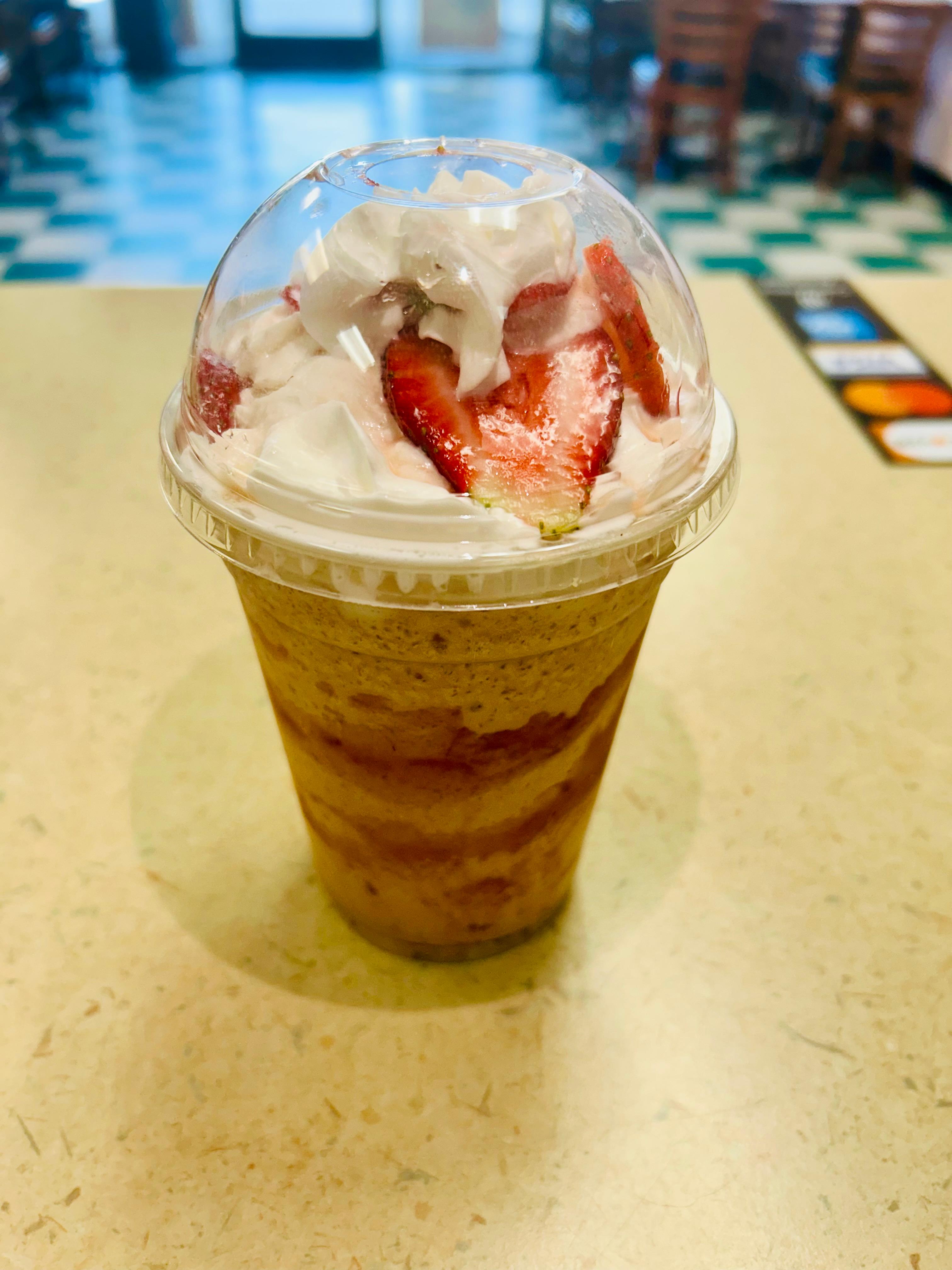 Strawberry Frappe.