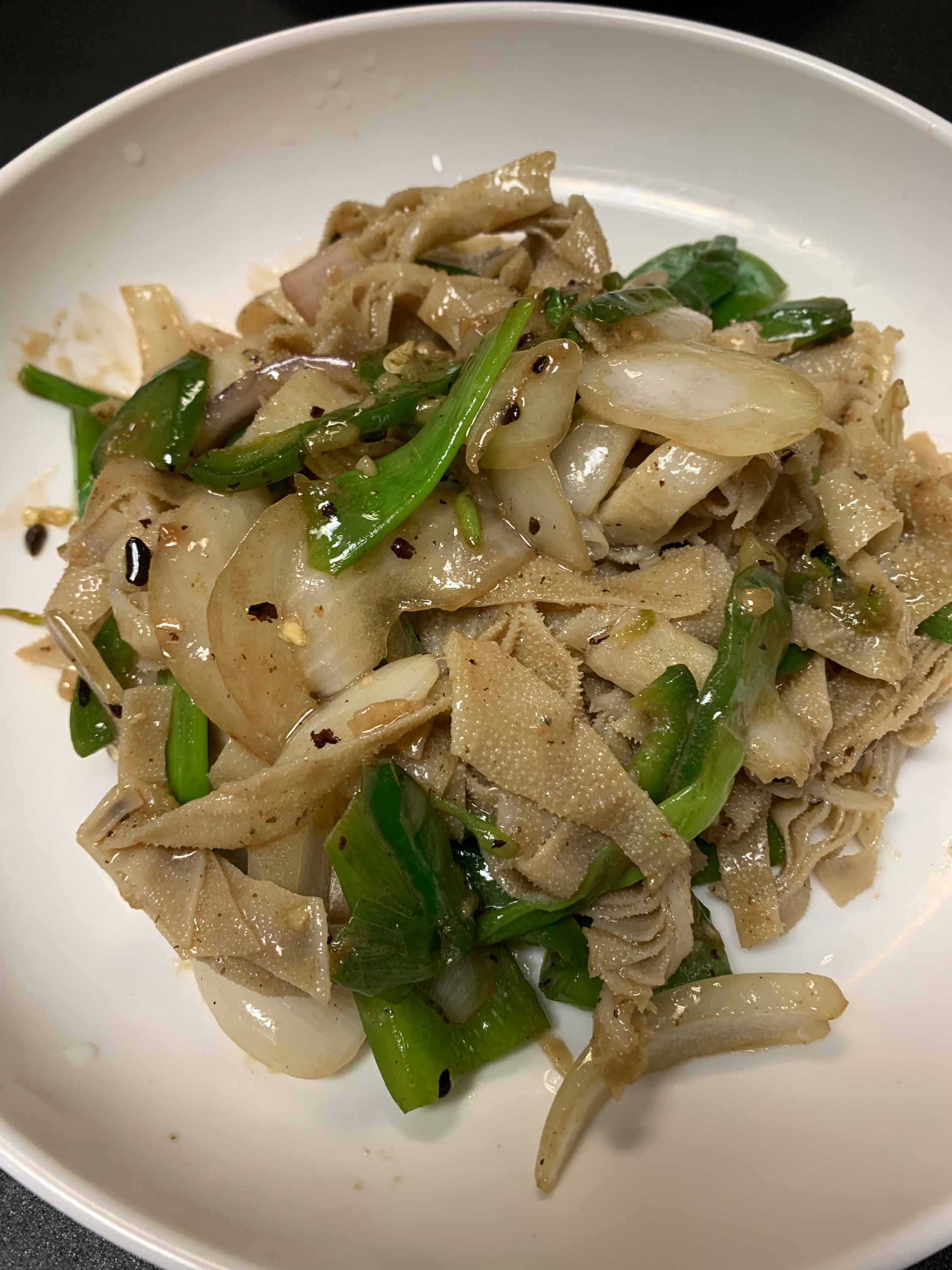 S2 豆豉牛百叶/Beef Tripe W. Black Bean Sauce.