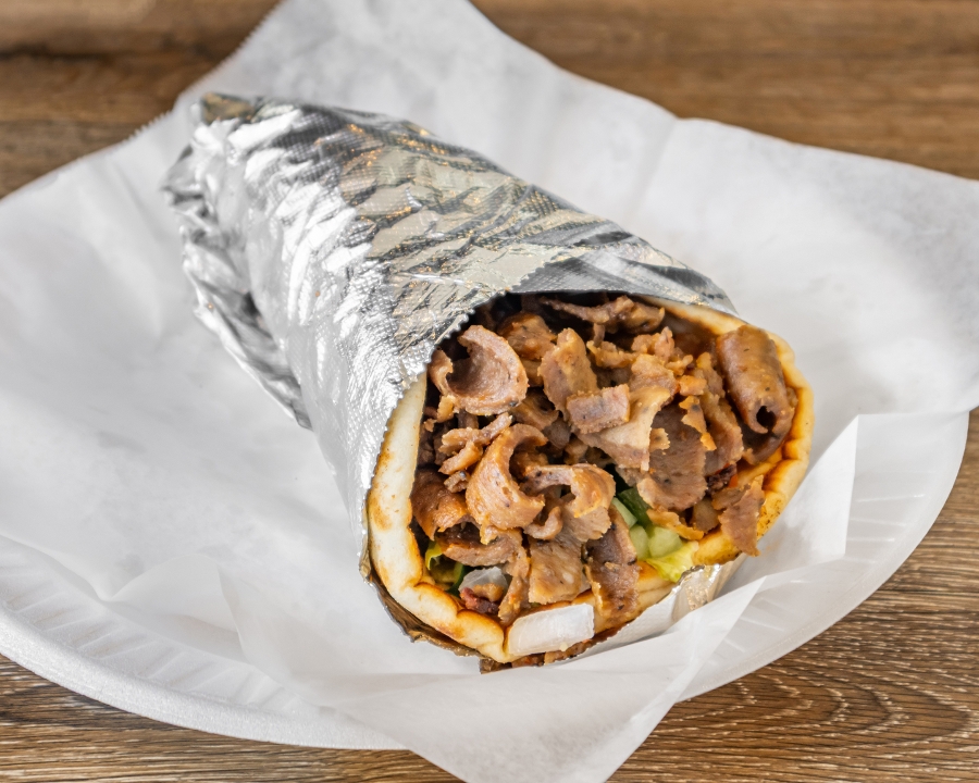 Beef Gyro Sandwich.