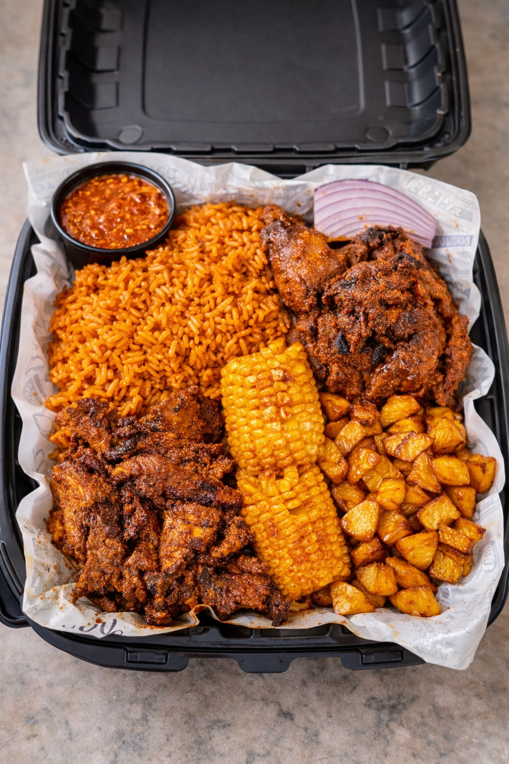 Steak Suya Plate.